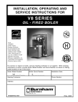 Burnham V8 Series Boiler User Manual