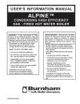 Burnham 101603-01R2-12/09 Boiler User Manual