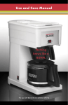 Bunn GRX-B Coffeemaker User Manual