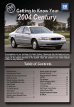Buick 2004 Century Automobile User Manual