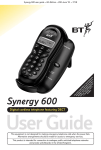 BT 600 Cordless Telephone User Manual