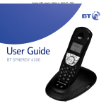 BT 4100 Cordless Telephone User Manual