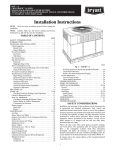 Bryant 591B Air Conditioner User Manual