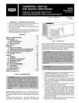 Bryant 581B Air Conditioner User Manual