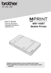 Brother MW-140BT Printer User Manual