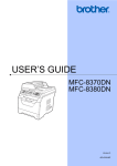 Brother MFC-8370DN Printer User Manual