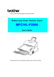 Brother HL-P2000 All in One Printer User Manual