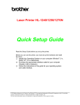Brother HL-1250 Printer User Manual