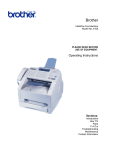 Brother 4100 Fax Machine User Manual