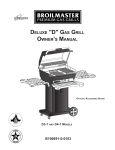 Broilmaster D3-1 Gas Grill User Manual