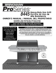 Brinkmann 8445 Gas Grill User Manual