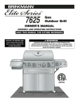Brinkmann 7625 Gas Grill User Manual