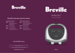 Breville BTS100 Toaster User Manual