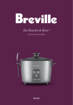 Breville BRC200 Models Rice Cooker User Manual
