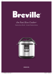 Breville BPR600XL Slow Cooker User Manual