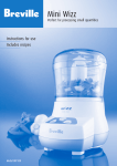 Breville BFP100 Blender User Manual