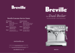 Breville BES900XL Boiler User Manual