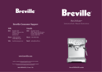 Breville BES840XL Espresso Maker User Manual