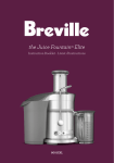 Breville 800JEXL Juicer User Manual