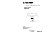 Bravetti KC274H Slow Cooker User Manual