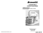 Bravetti EP586HB Mixer User Manual