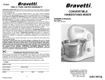 Bravetti EP585H Mixer User Manual