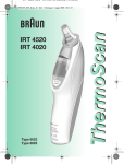 Braun IRT4020 Thermometer User Manual