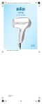 Braun BC1400 Hair Dryer User Manual