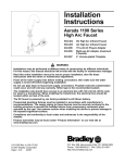 Bradley Smoker 1100 Plumbing Product User Manual