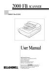 Bowe, Bell + Howell S004011 Scanner User Manual