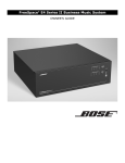 Bose E4 Stereo System User Manual