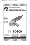 Bosch Power Tools 1811PSD Grinder User Manual