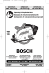 Bosch Power Tools 1659 Cordless Saw User Manual