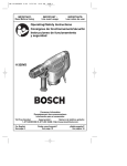 Bosch Power Tools 11320VS Power Hammer User Manual