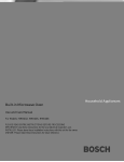 Bosch Appliances HMB402 Microwave Oven User Manual