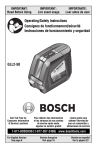 Bosch Appliances GLL2-50 Laser Level User Manual