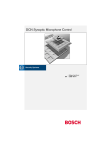 Bosch Appliances DCN Synoptic Microphone Control Microphone User Manual