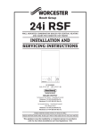 Bosch Appliances 24I RSF Boiler User Manual