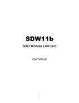 Boca Research SDW11b Network Card User Manual