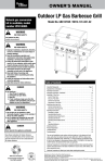 Blue Rhino GBC1273W Gas Grill User Manual