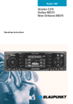 Blaupunkt Alaska CJ70, Dallas MD70, New Orleans MD70 Portable Radio User Manual