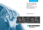 Blaupunkt 2000 DJ Car Stereo System User Manual
