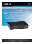 Black Box 5-/8-Port 10/100/Gigabit Switch with 1 PoE PD Port Computer Accessories User Manual