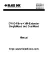 Black Box 3D HDMI Fiber Extender TV Video Accessories User Manual