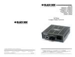 Black Box 100 mbps Compact Media Converter Computer Hardware User Manual