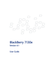 Blackberry 7130e Cell Phone User Manual