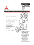 Bissell 1698 Vacuum Cleaner User Manual