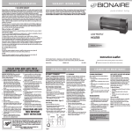 Bionaire BLP3340 Electric Heater User Manual