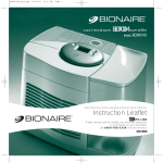 Bionaire BCM6100 Humidifier User Manual