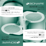 Bionaire BCM1850 Humidifier User Manual